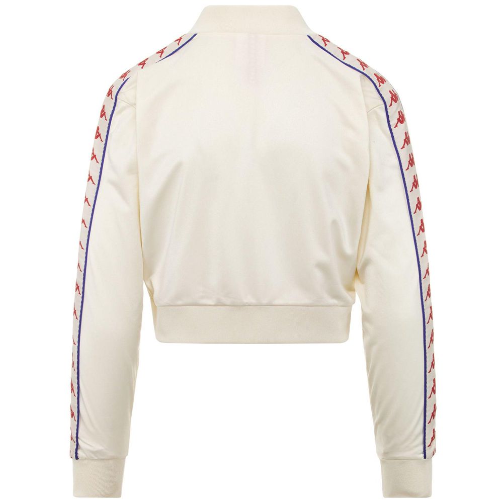 Women Kappa 222 Banda Asber Jacket White | 197403-FBA