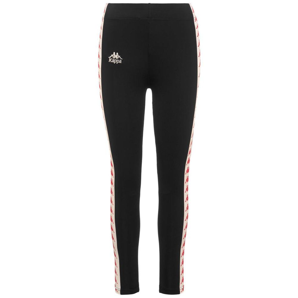 Women Kappa 222 Banda Atui 2 Pants Black | 514097-TKX