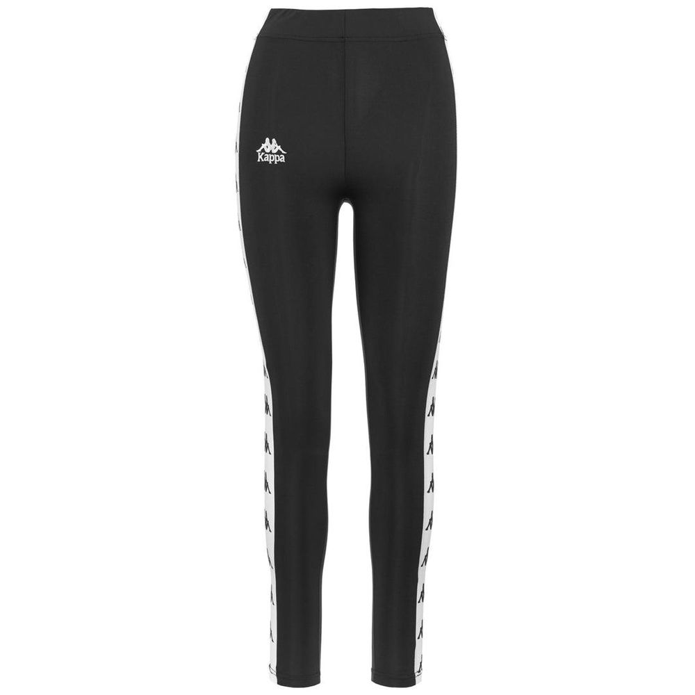 Women Kappa 222 Banda Atui 2 Pants Black | 504217-FIM