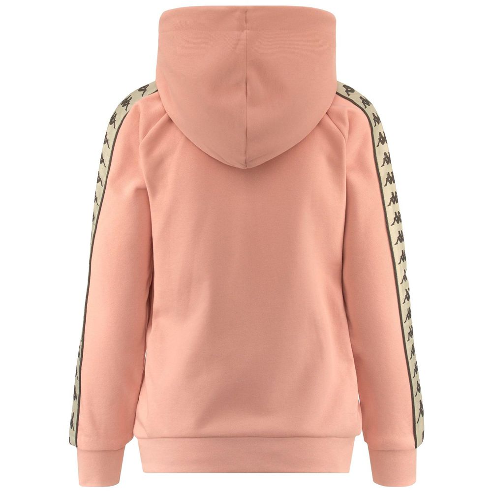 Women Kappa 222 Banda Balzi 2 Hoodie Pink | 546097-ONG