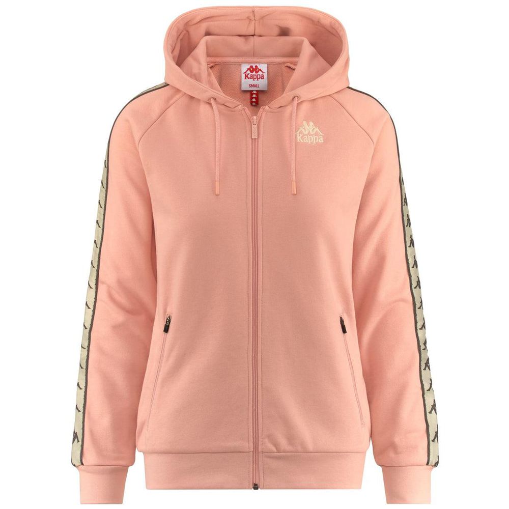 Women Kappa 222 Banda Balzi 2 Hoodie Pink | 546097-ONG