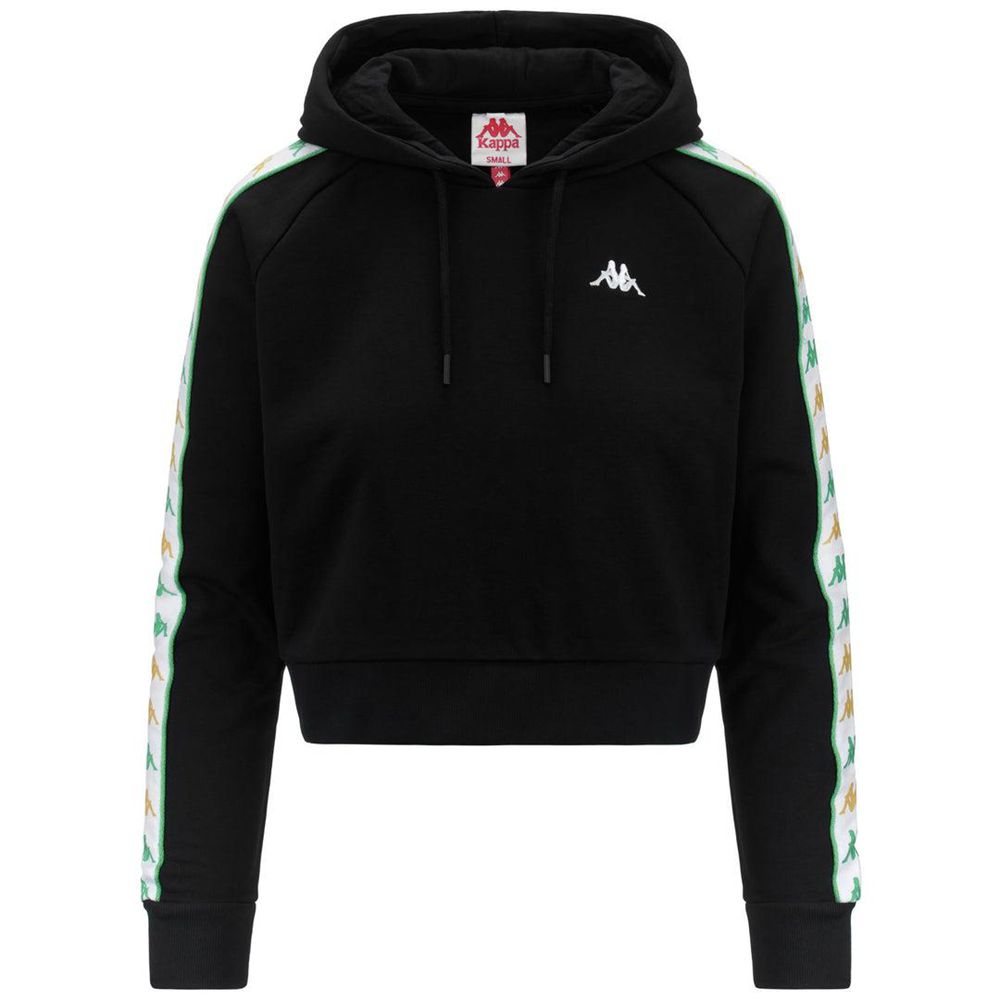 Women Kappa 222 Banda Fanasi Hoodie Black | 694510-LQP