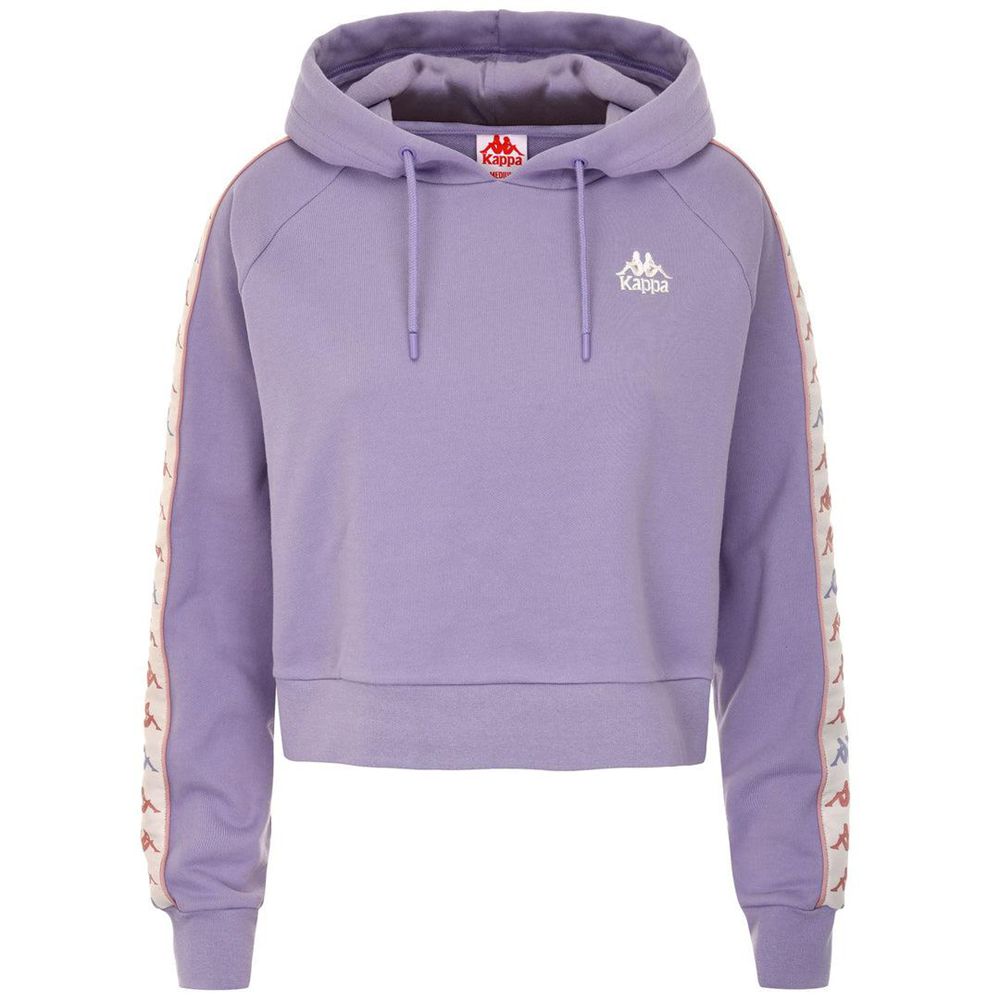 Women Kappa 222 Banda Fanaso Hoodie Purple | 356178-QUV