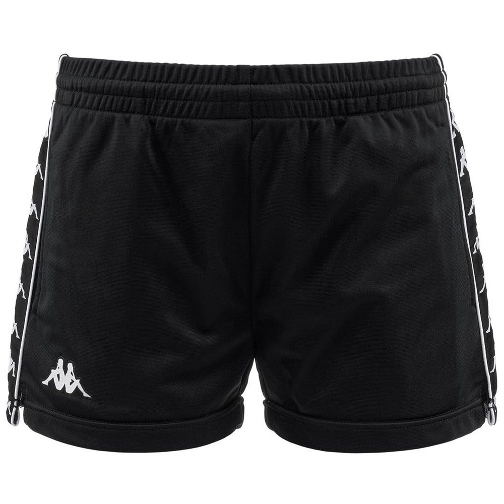 Women Kappa 222 Banda Ladytread Shorts Black | 103894-YNJ