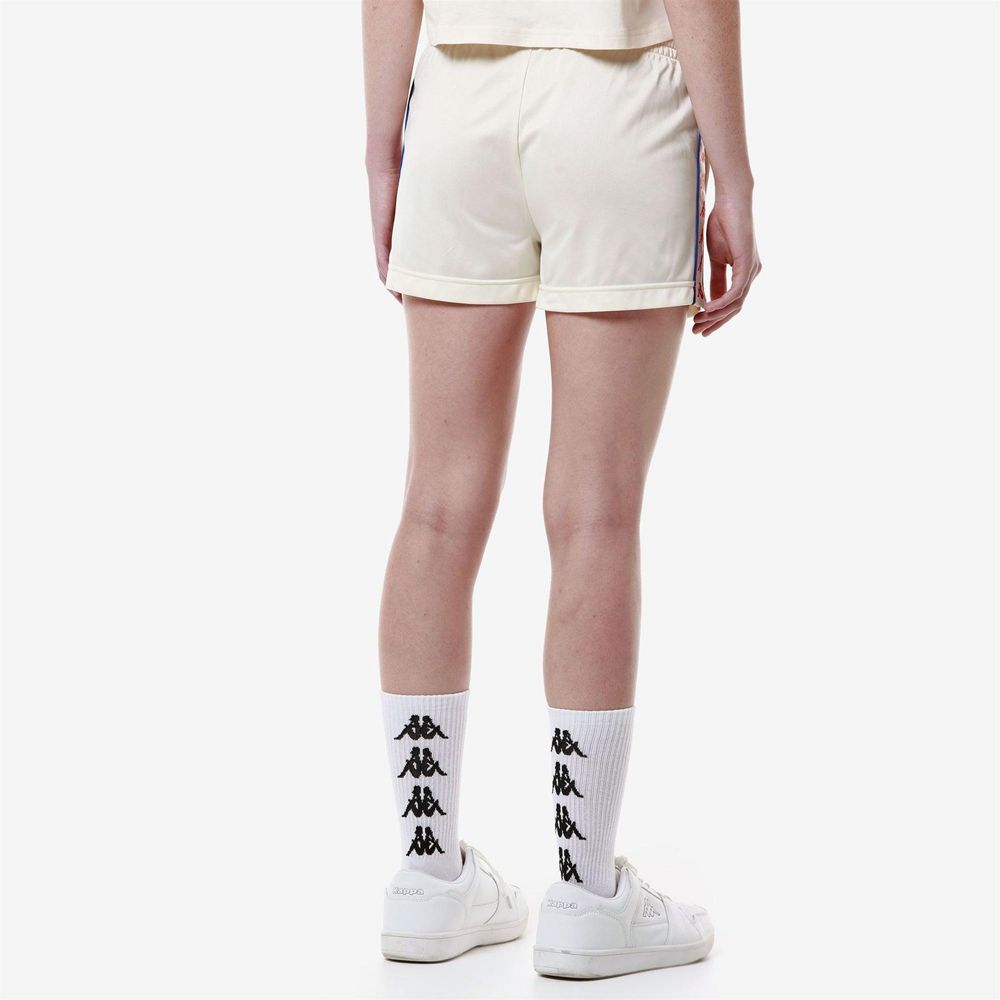 Women Kappa 222 Banda Ladytread Shorts White | 138064-LPT