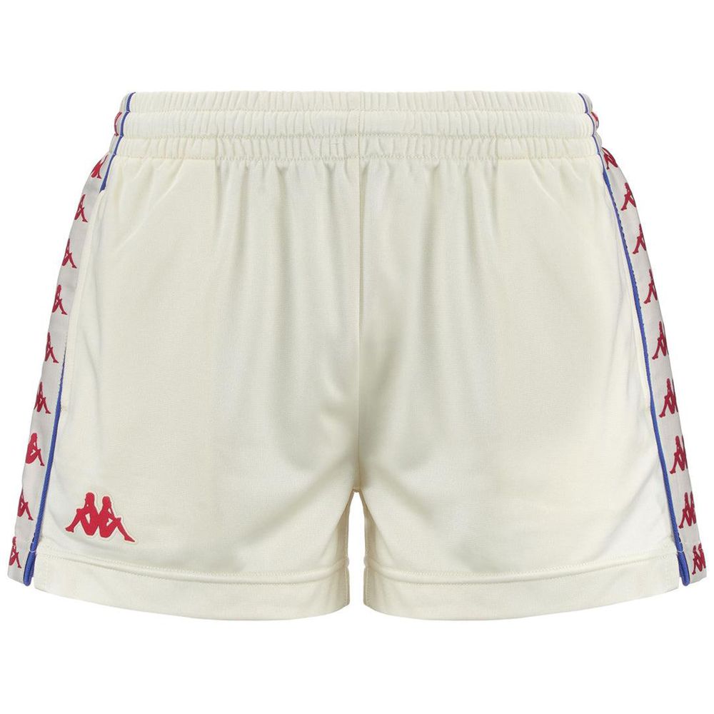 Women Kappa 222 Banda Ladytread Shorts White | 138064-LPT