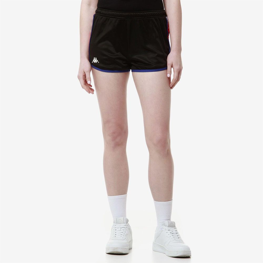 Women Kappa 222 Banda Losillegt Shorts Black | 640892-TPA