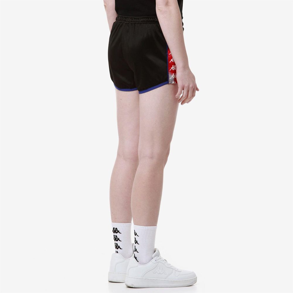 Women Kappa 222 Banda Losillegt Shorts Black | 640892-TPA