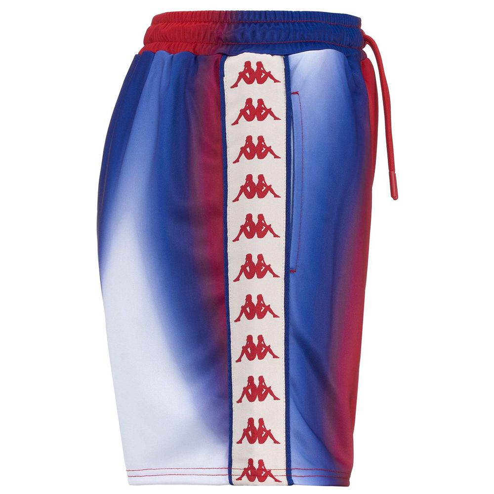 Women Kappa 222 Banda Sacha 2 Graphik Shorts Red | 037189-PWJ