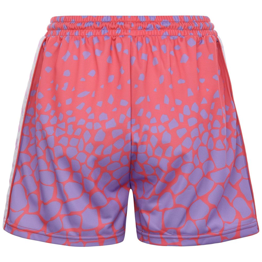 Women Kappa 222 Banda Sacha Graphik Shorts Pink | 621879-ODB