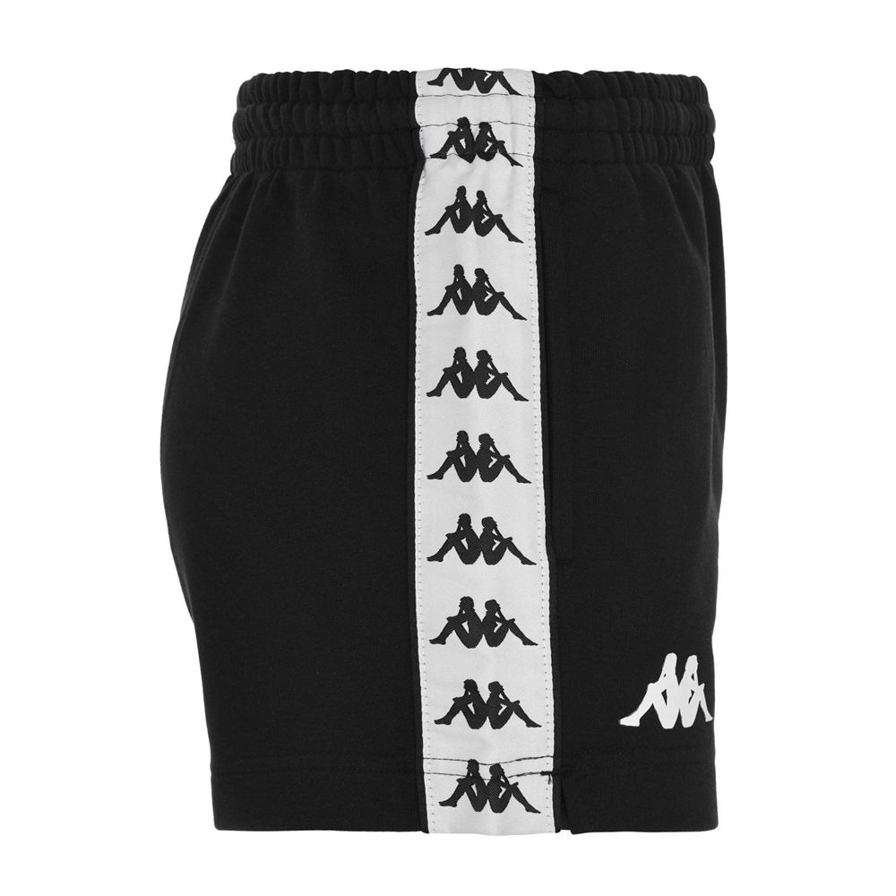 Women Kappa 222 Banda Tready Shorts Black | 567403-XGA