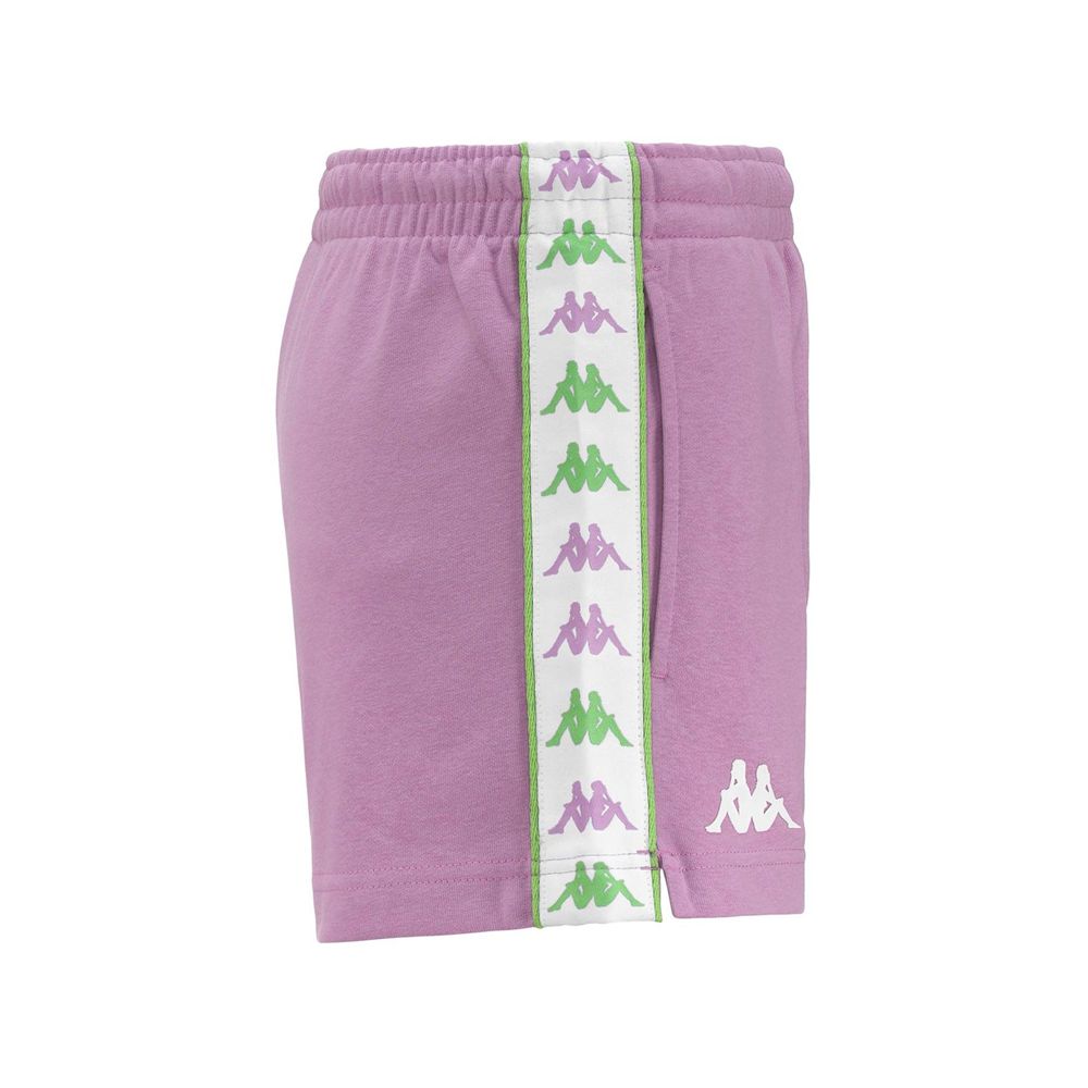 Women Kappa 222 Banda Treadyi Shorts Pink | 259360-LOJ