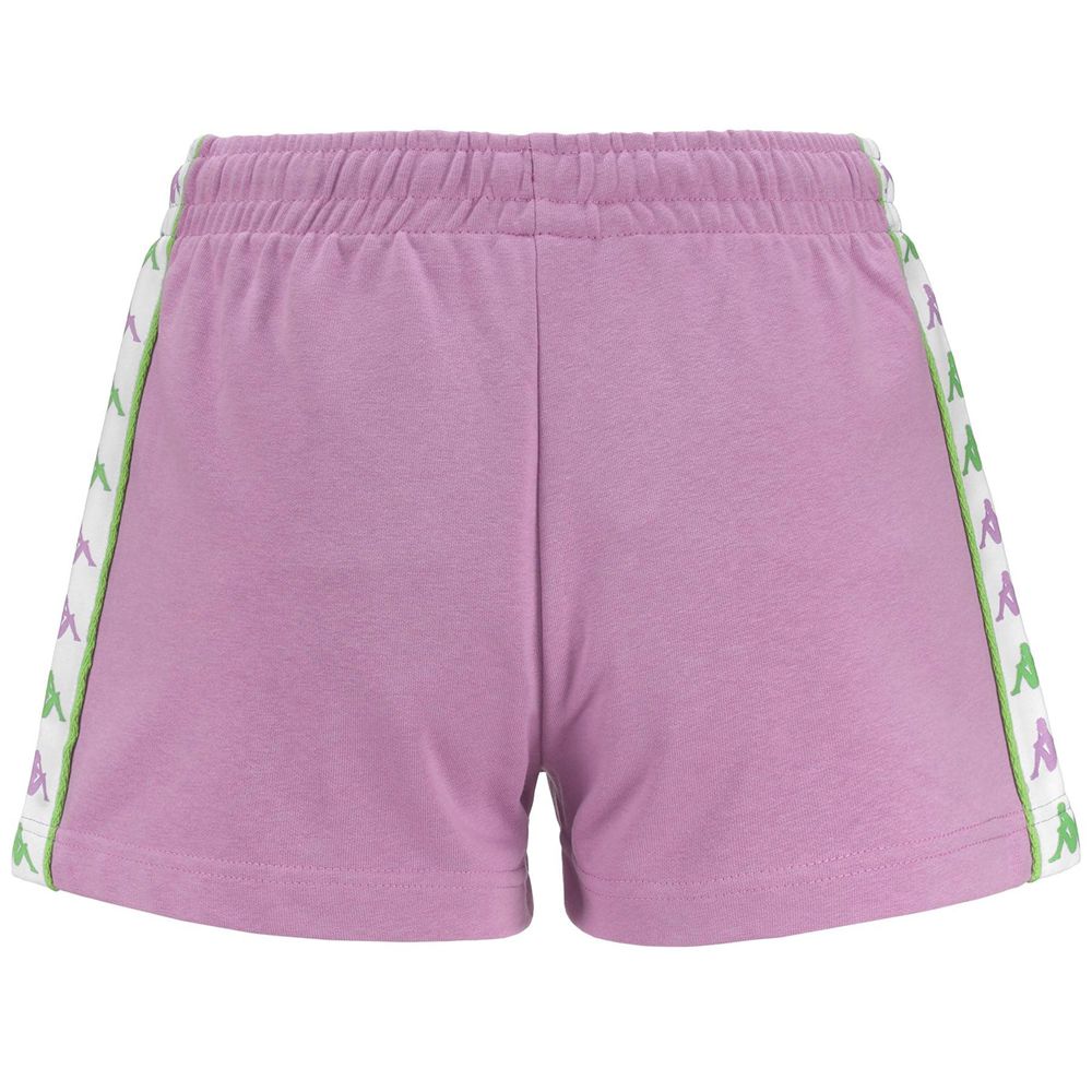 Women Kappa 222 Banda Treadyi Shorts Pink | 259360-LOJ