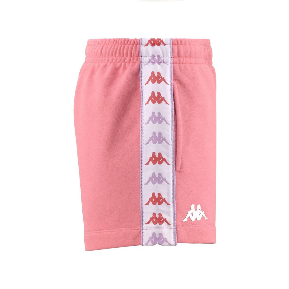 Women Kappa 222 Banda Treadyi Shorts Pink | 719834-DMK