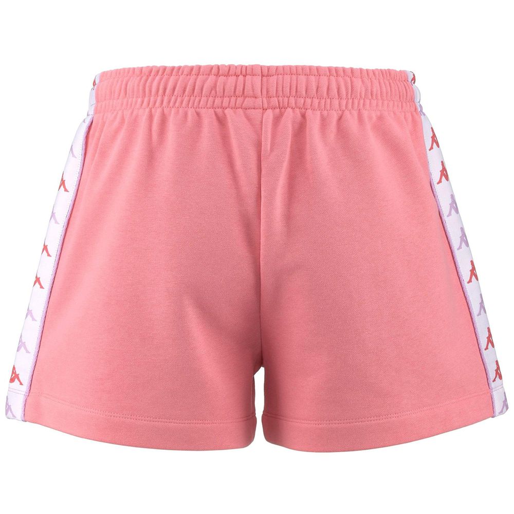 Women Kappa 222 Banda Treadyi Shorts Pink | 719834-DMK