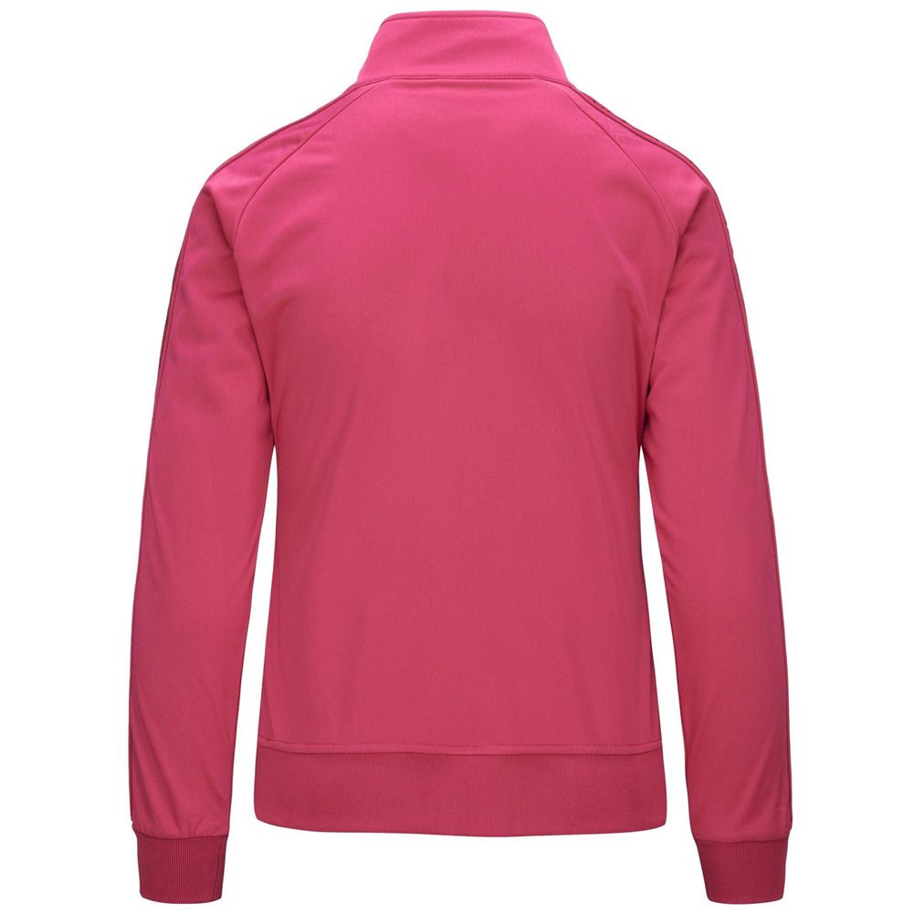 Women Kappa 222 Banda Wanniston Slim Jacket Pink | 416035-VPJ