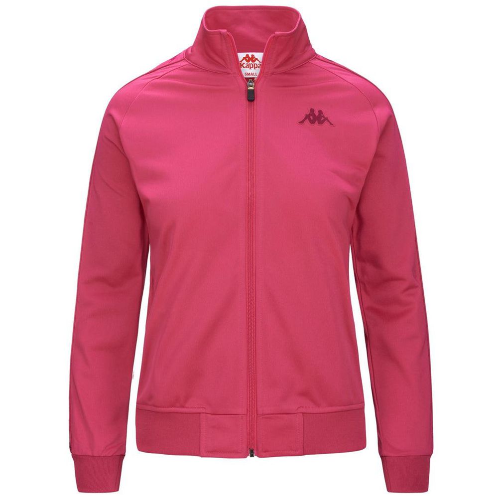 Women Kappa 222 Banda Wanniston Slim Jacket Pink | 416035-VPJ