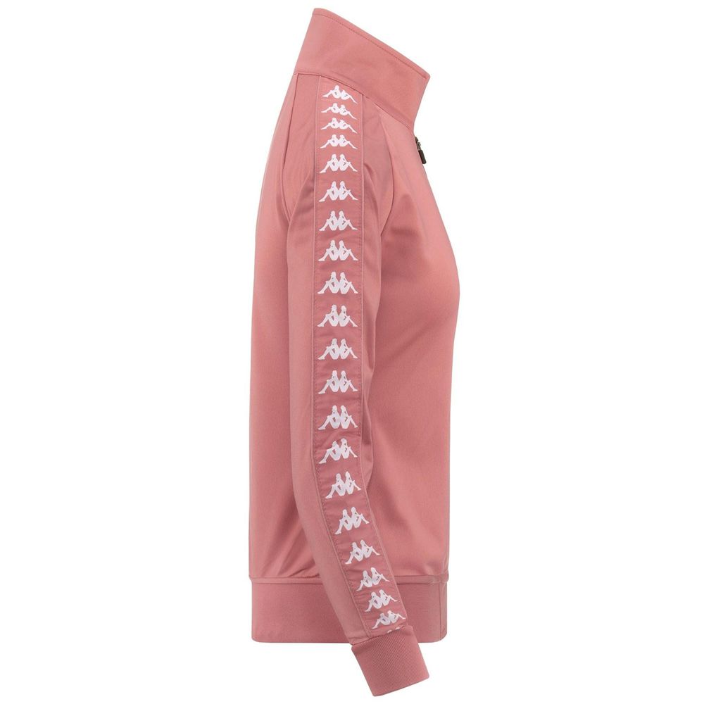 Women Kappa 222 Banda Wanniston Slim Jacket Pink | 710384-OTB