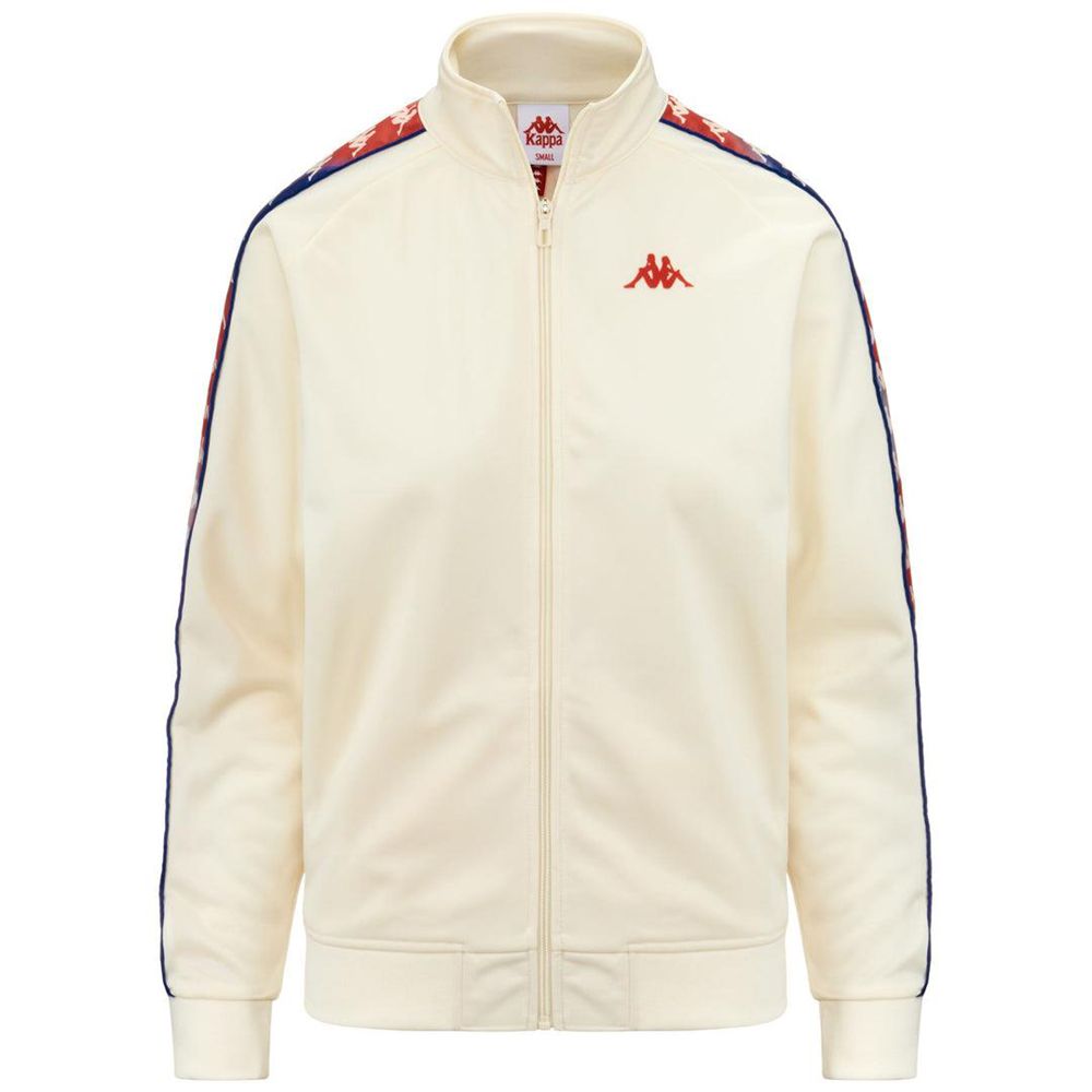 Women Kappa 222 Banda Wannistongt Jacket White | 150839-AZK