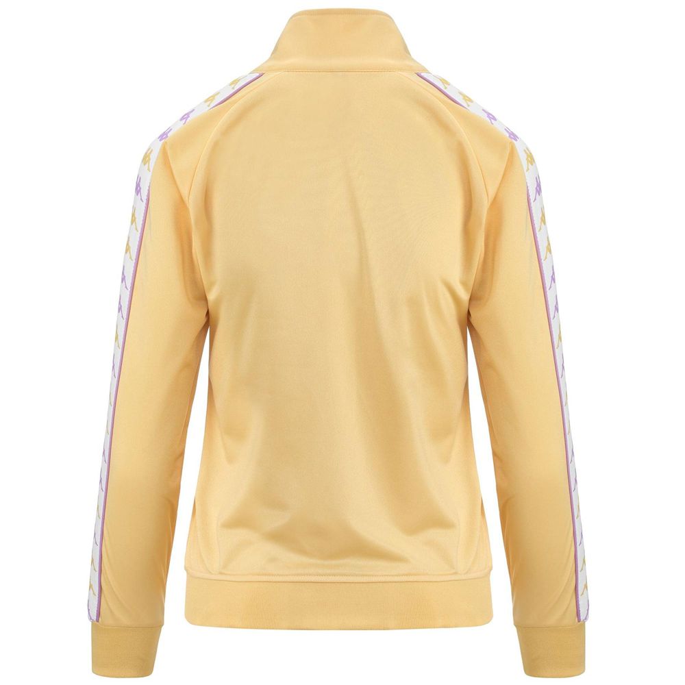 Women Kappa 222 Banda Wannistoni Slim Jacket Yellow | 054217-NZF