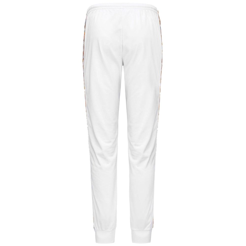 Women Kappa 222 Banda Wrastoria Graphiktape Pants White | 932041-BLE