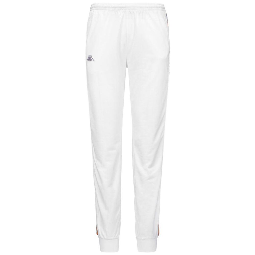 Women Kappa 222 Banda Wrastoria Graphiktape Pants White | 932041-BLE