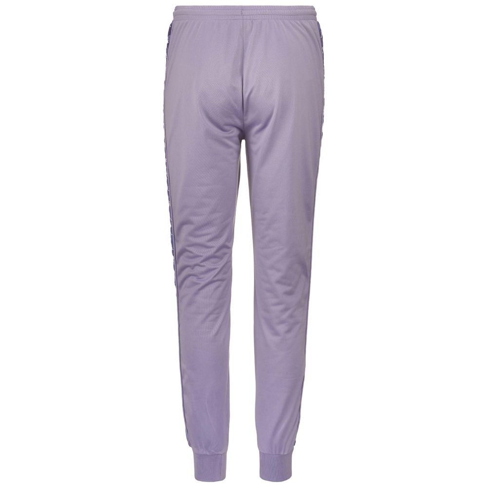 Women Kappa 222 Banda Wrastoria Graphiktape Pants Purple | 235974-KEJ