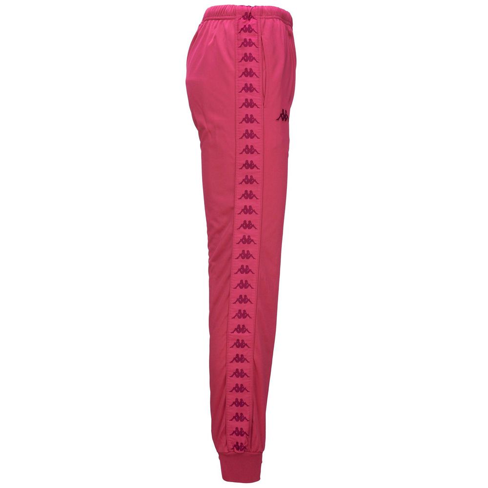 Women Kappa 222 Banda Wrastoria Slim Pants Pink | 416735-OIS