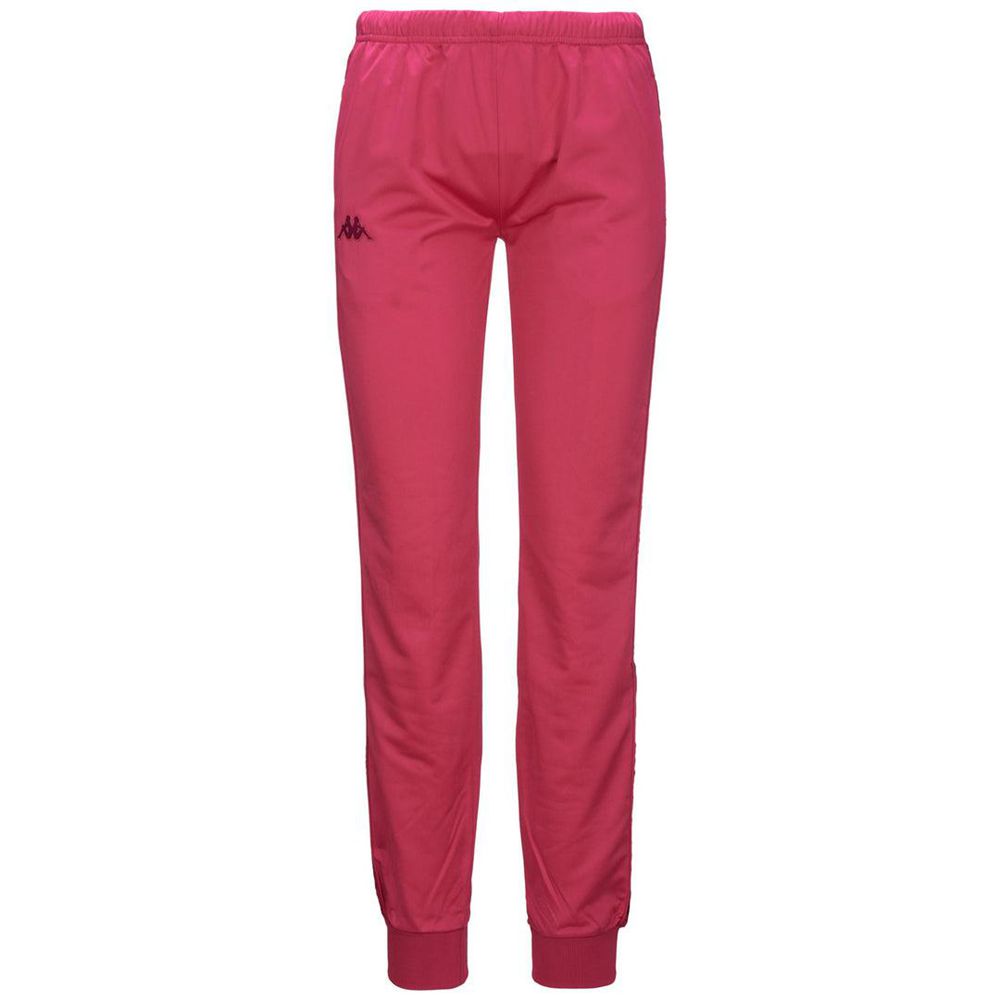 Women Kappa 222 Banda Wrastoria Slim Pants Pink | 416735-OIS