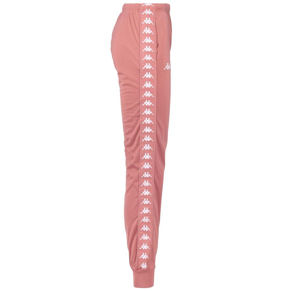 Women Kappa 222 Banda Wrastoria Slim Pants Pink | 540398-RFQ