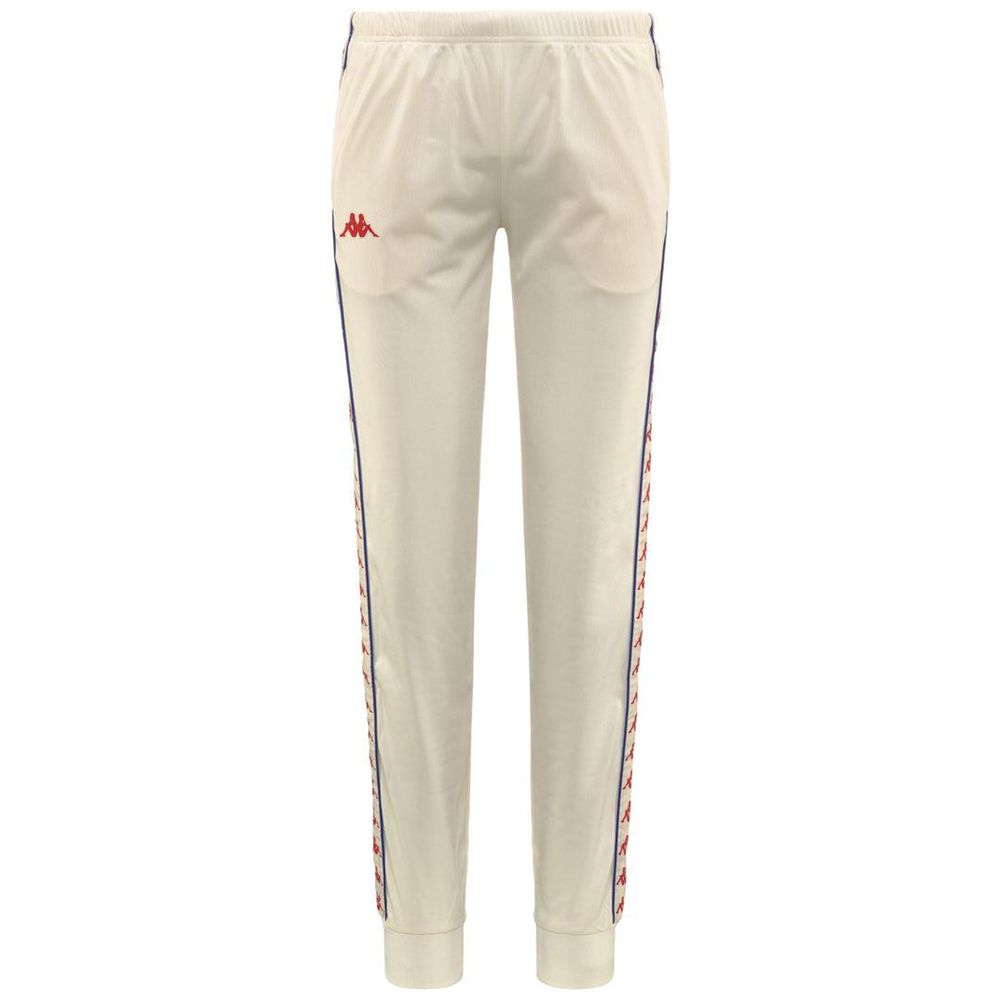 Women Kappa 222 Banda Wrastoria Slim Pants White | 523701-DGY