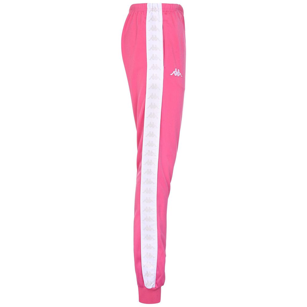 Women Kappa 222 Banda Wrastoria Slim Pants Pink | 081562-CDM