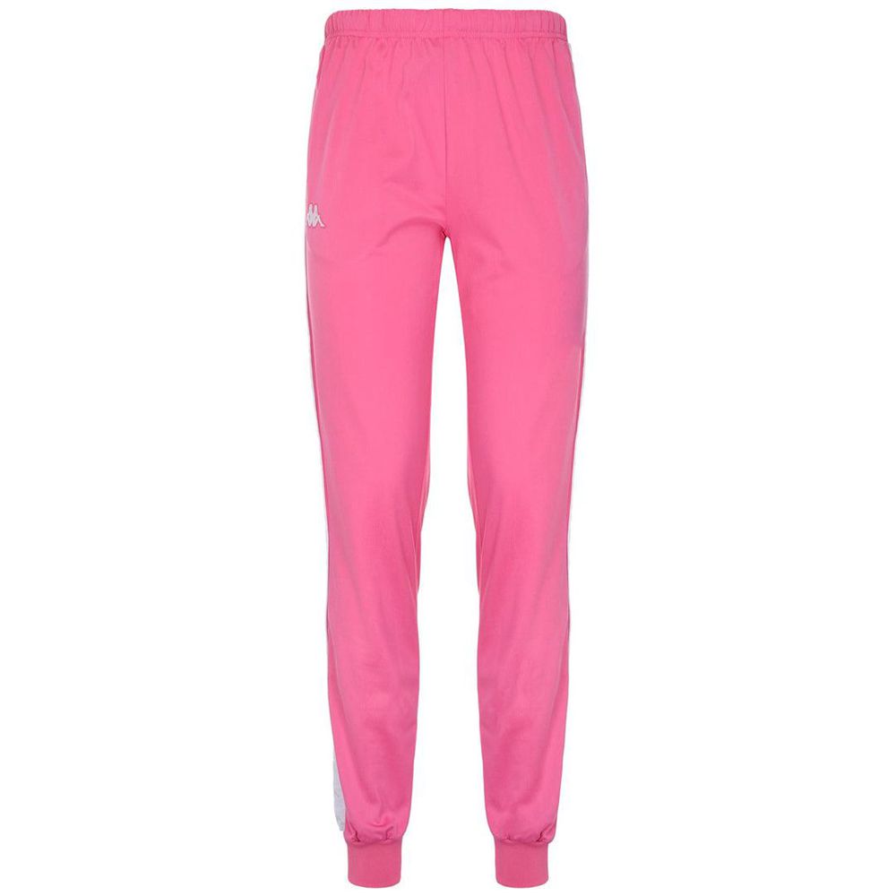 Women Kappa 222 Banda Wrastoria Slim Pants Pink | 081562-CDM