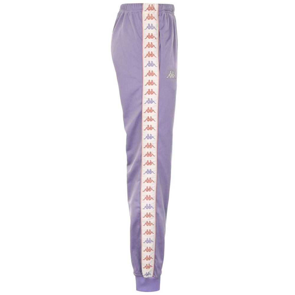 Women Kappa 222 Banda Wrastoriao Slim Pants Purple | 182369-FWA