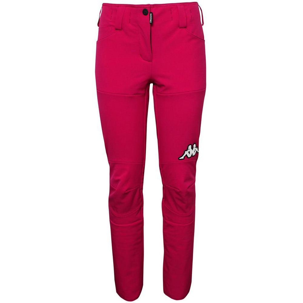 Women Kappa 4 Cento 407 Cold Buster 3.0 Pants Red | 387469-QKE