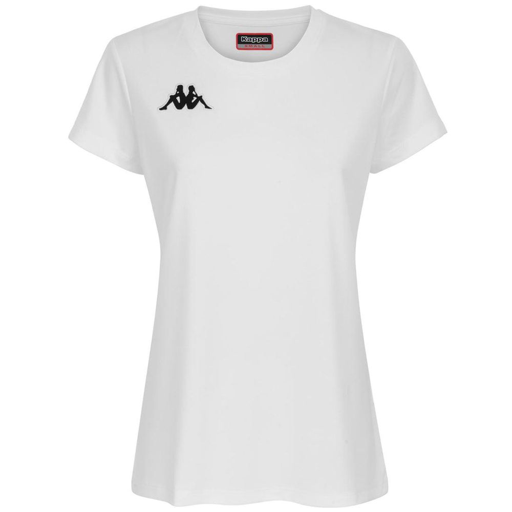 Women Kappa 4 Soccer Roviga Jersey White | 547692-WRX