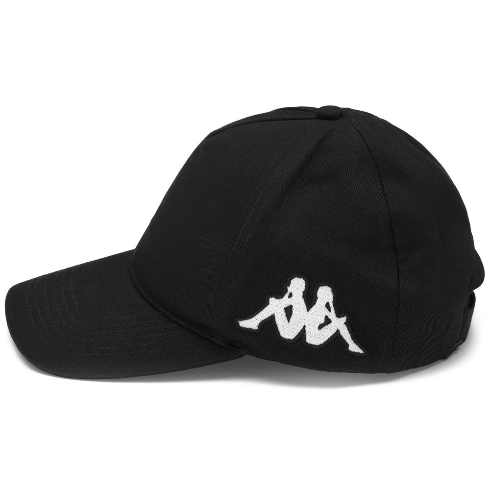 Women Kappa 4 Training Bapov Cap Black | 241967-QYP