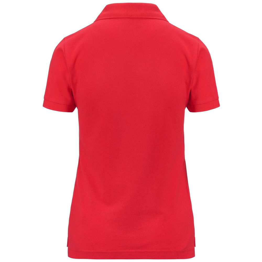 Women Kappa 4 Training Polo Wss Slim Polo Shirt Red | 061527-IZJ