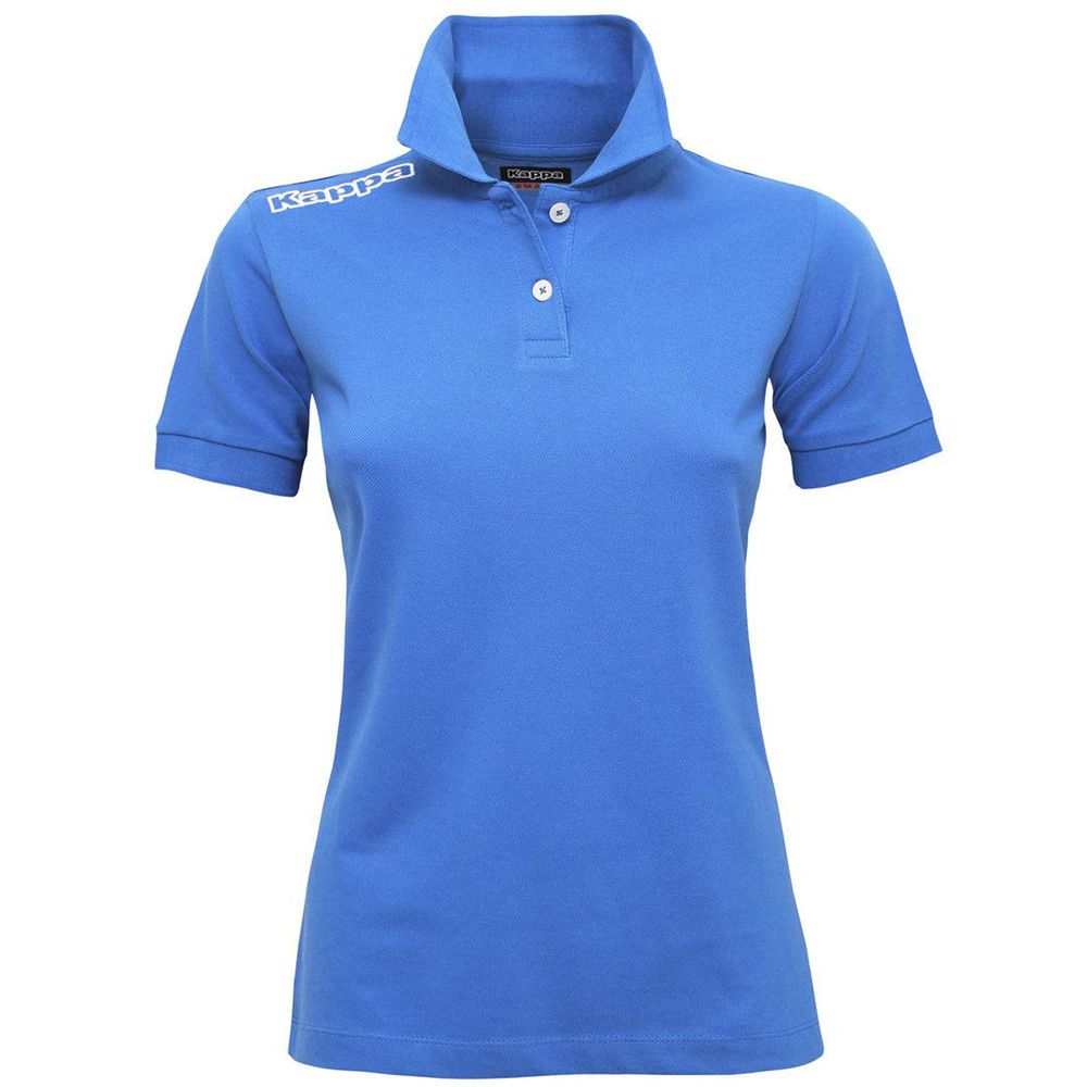 Women Kappa 4 Training Polo Wss Slim Polo Shirt Blue | 942108-WFE