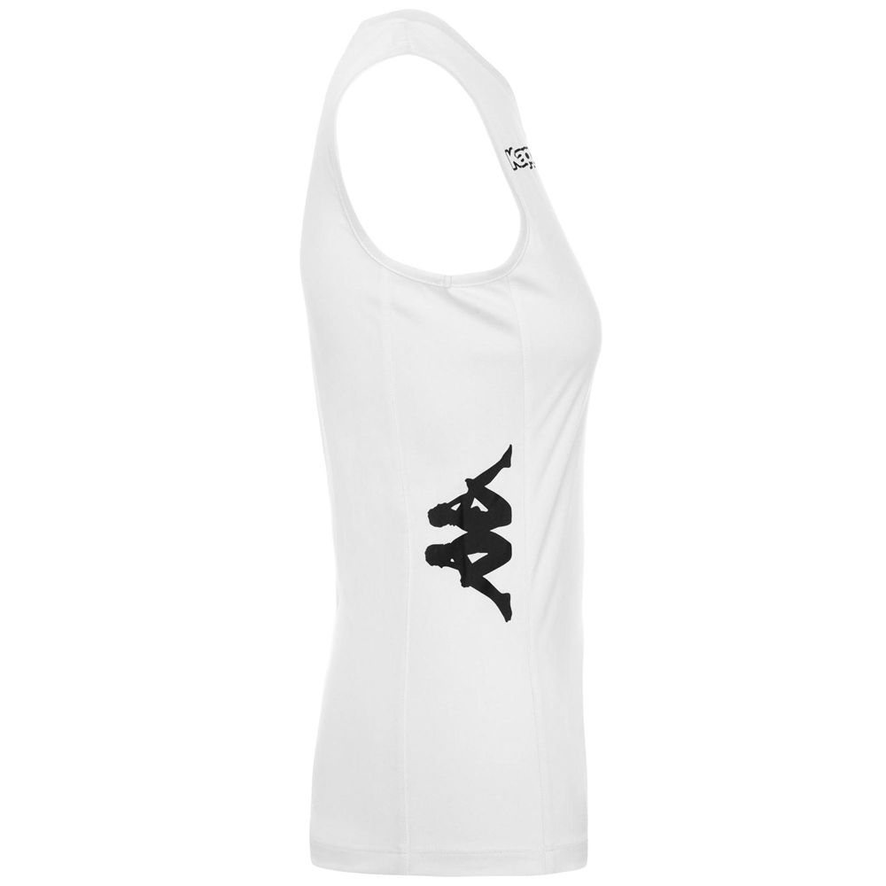 Women Kappa 4 Volley Amila Jersey White | 703528-CXP