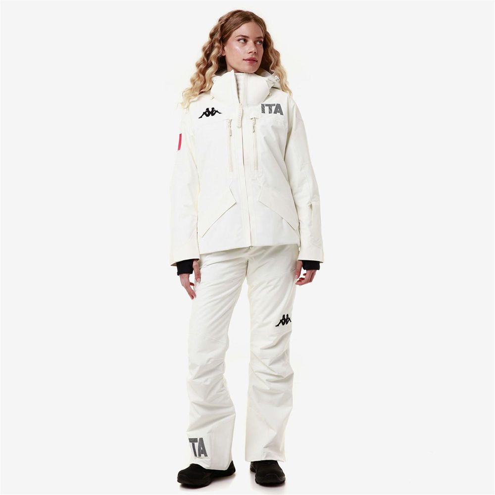 Women Kappa 6 Cento 604f Ita Jacket White | 230617-VCR