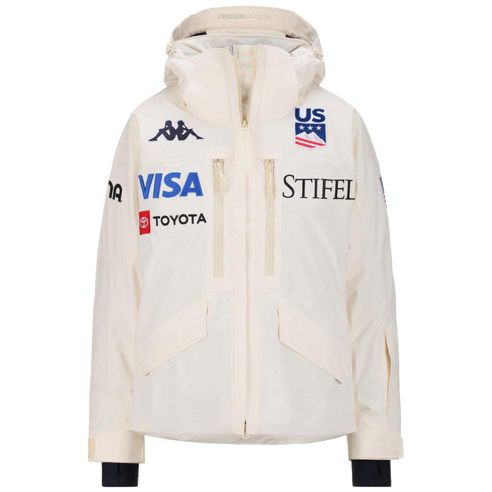 Women Kappa 6 Cento 604f Us Jacket White | 154932-ZAH