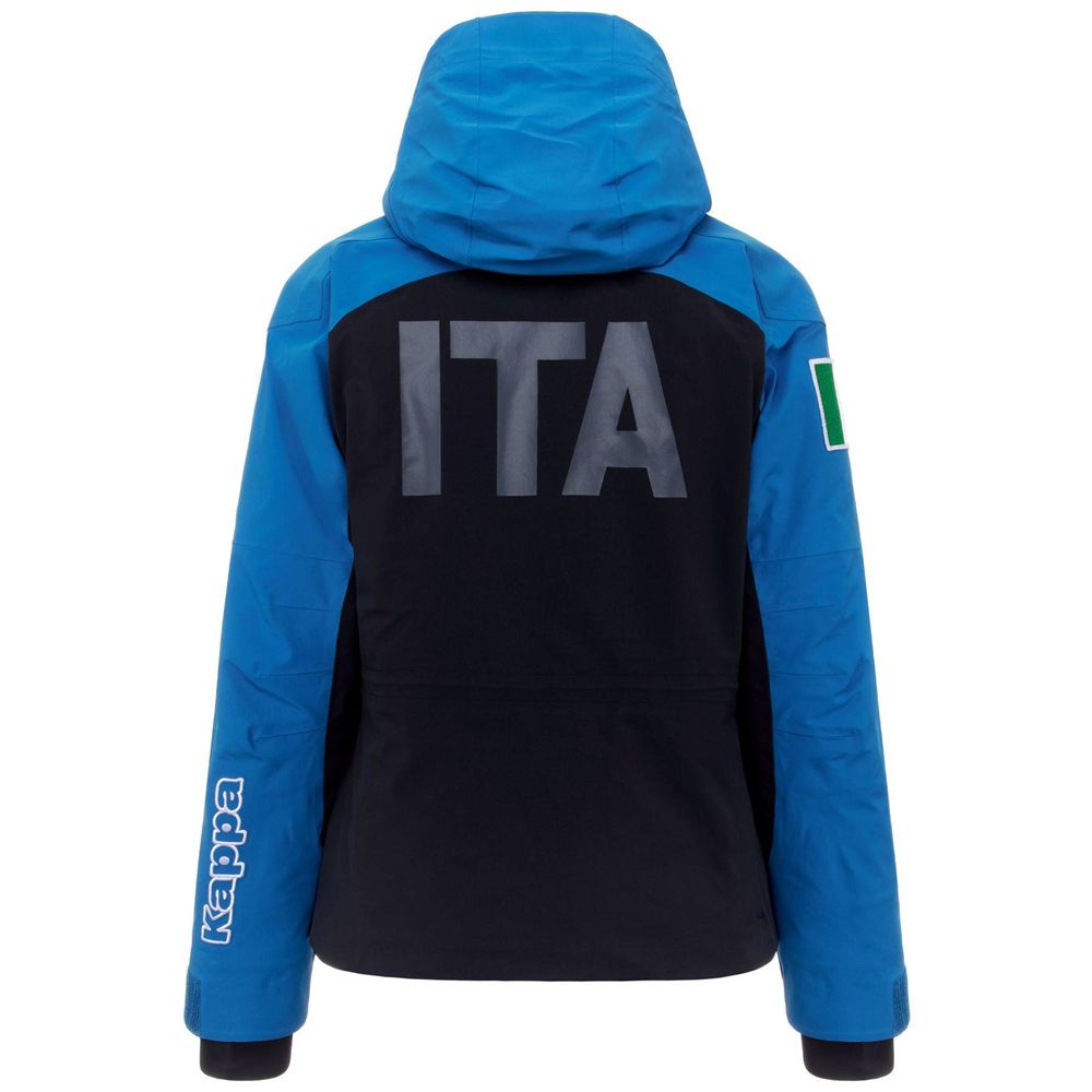 Women Kappa 6 Cento 604t Ita Jacket Navy | 012357-GSC