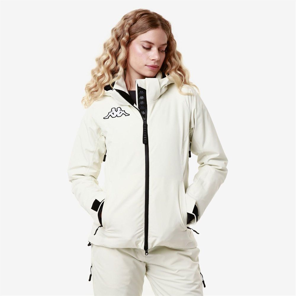 Women Kappa 6 Cento 610 Jacket White | 462038-FZB