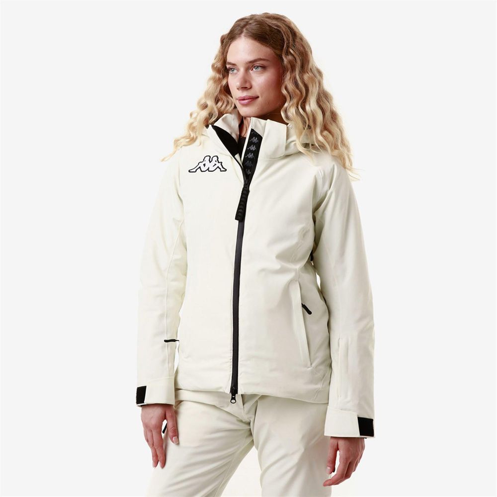 Women Kappa 6 Cento 610 Jacket White | 462038-FZB