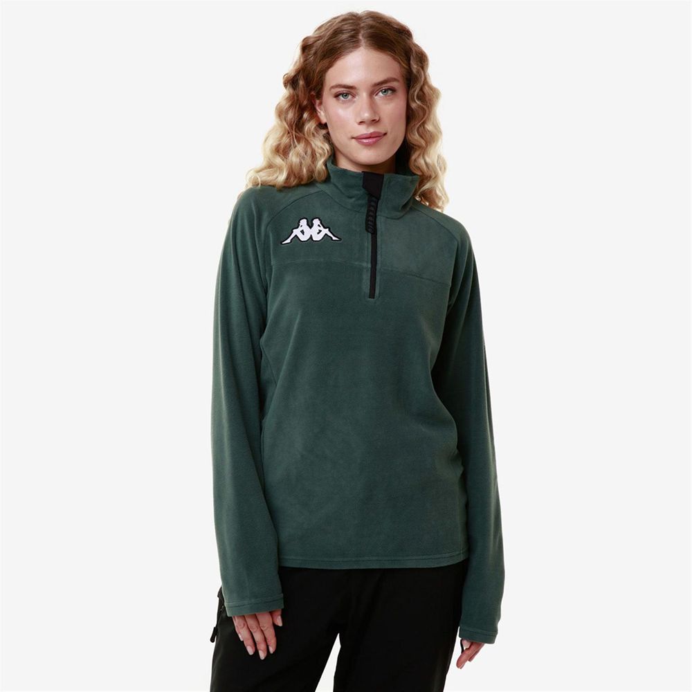 Women Kappa 6 Cento 687b Sweater Green | 217089-JQL