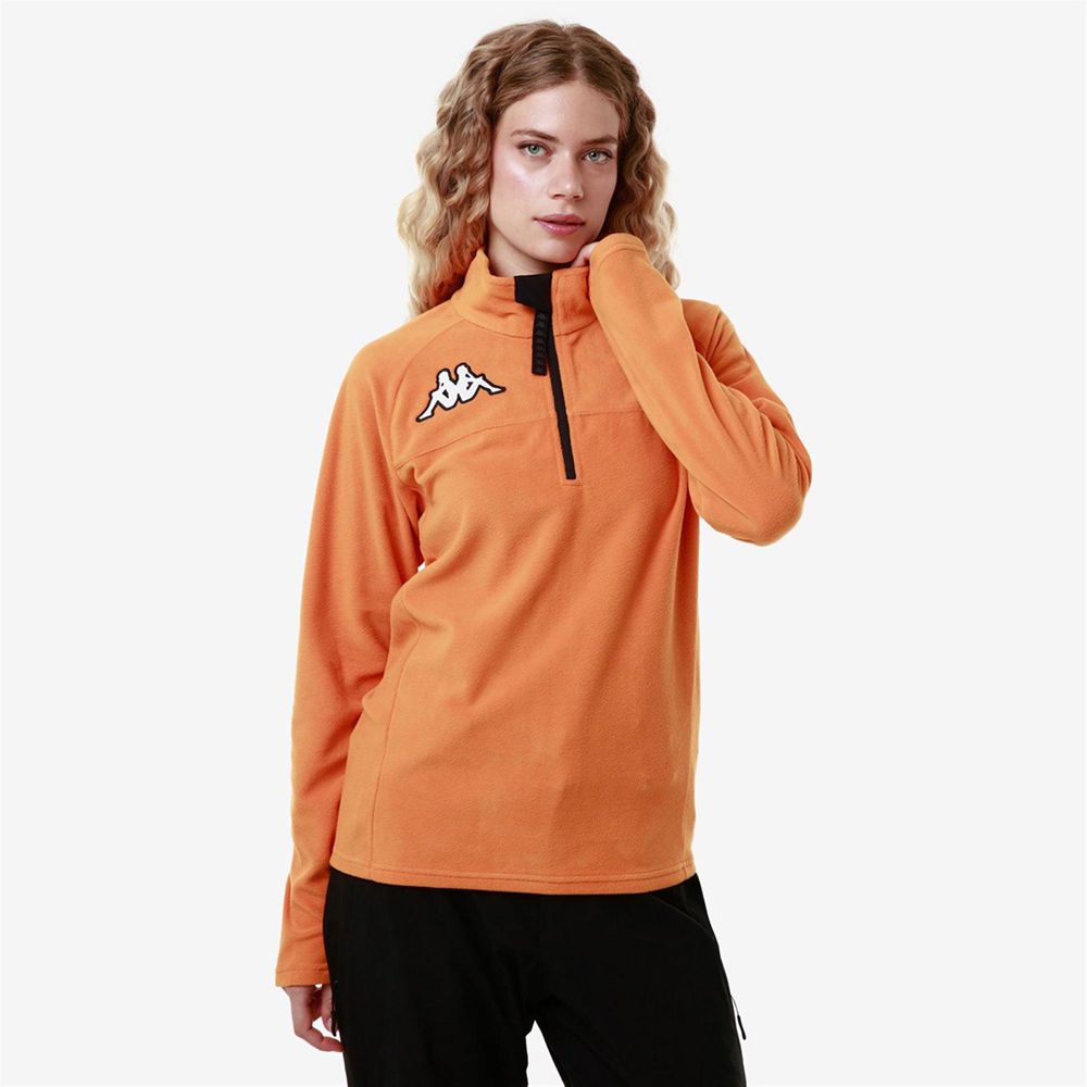 Women Kappa 6 Cento 687b Sweater Orange | 143670-LMR