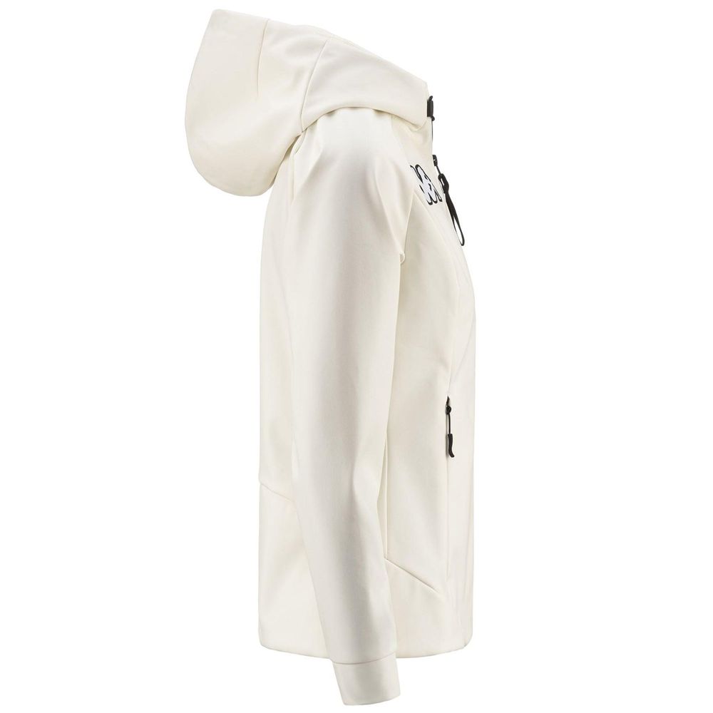 Women Kappa 6 Cento 688j Hoodie White | 780624-NYR