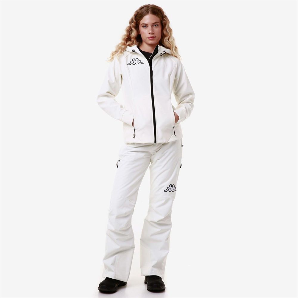 Women Kappa 6 Cento 688j Hoodie White | 780624-NYR