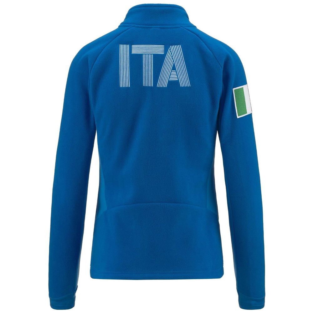 Women Kappa 6 Cento 688n Ita Jacket Blue | 427305-FOV